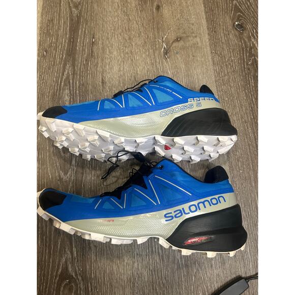 Salomon Speedcross 5 Mens Blue Trail Running Shoes No Insoles Read Size 11 main image 8